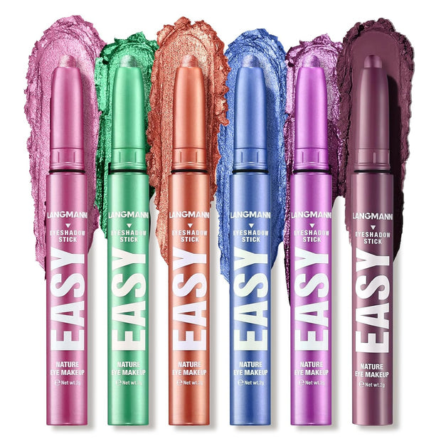 Eyeshadow Stick Set, 8 Colors Matte Professional Bright-Colored Contouring and Highlight Eyeshadow Stick, Cream Waterproof Long Lasting High Pigmented Eye Shadow. (8, EYESHADOW B)