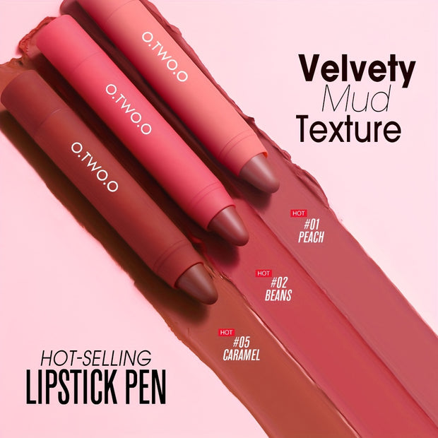 O.TWO.O Lipstick Pencil Lip Liner 6 Colors Velvet Matte Waterproof Long Lasting Smudge Proof Lip Pen For Lips Makeup Cosmetic - Luxe Ladies Moda