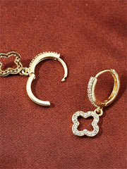 1pc Cubic Zirconia Butterfly Drop Earrings Copper Jewelry - Luxe Ladies Moda