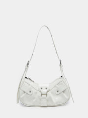 Vintage Music Festival Rivet Decor Crossbody Bag – Pleated Flap Shoulder Bag for Women - Luxe Ladies Moda