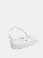 Vintage Music Festival Rivet Decor Crossbody Bag – Pleated Flap Shoulder Bag for Women - Luxe Ladies Moda