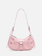 Vintage Music Festival Rivet Decor Crossbody Bag – Pleated Flap Shoulder Bag for Women - Luxe Ladies Moda