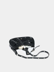 Vintage Music Festival Rivet Decor Crossbody Bag – Pleated Flap Shoulder Bag for Women - Luxe Ladies Moda