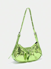 Vintage Music Festival Rivet Decor Crossbody Bag – Pleated Flap Shoulder Bag for Women - Luxe Ladies Moda