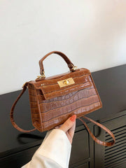 Mini Fashion Solid Color Flip Pu Handbag Square Bag , Burgundy Bag, Bag, & New Year Ideal Gift Gift BagMerry - Luxe Ladies Moda