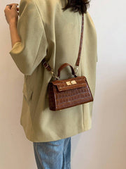 Mini Fashion Solid Color Flip Pu Handbag Square Bag , Burgundy Bag, Bag, & New Year Ideal Gift Gift BagMerry - Luxe Ladies Moda