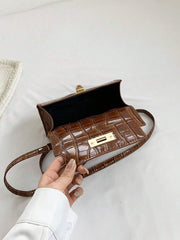 Mini Fashion Solid Color Flip Pu Handbag Square Bag , Burgundy Bag, Bag, & New Year Ideal Gift Gift BagMerry - Luxe Ladies Moda