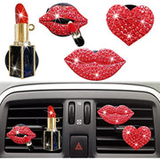 Add Some Sparkle to Your Car with 4pcs Red Lips Air Fresheners! - Luxe Ladies Moda