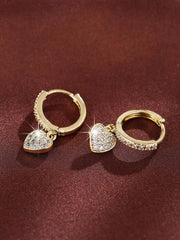 1pc Cubic Zirconia Butterfly Drop Earrings Copper Jewelry - Luxe Ladies Moda