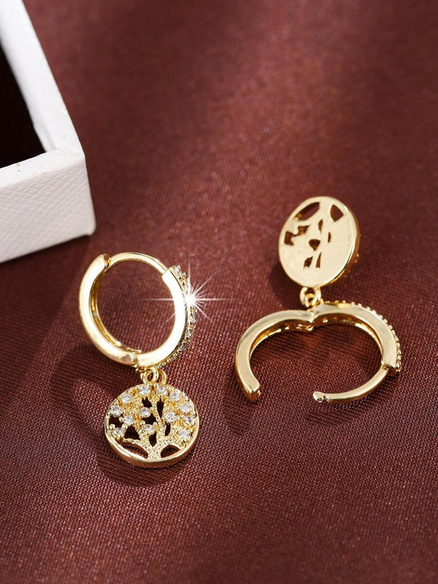 1pc Cubic Zirconia Butterfly Drop Earrings Copper Jewelry - Luxe Ladies Moda