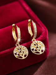 1pc Cubic Zirconia Butterfly Drop Earrings Copper Jewelry - Luxe Ladies Moda