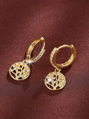 1pc Cubic Zirconia Butterfly Drop Earrings Copper Jewelry - Luxe Ladies Moda