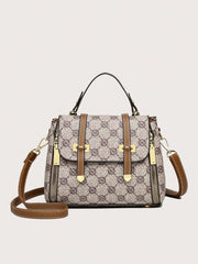 Old Money Chic: Fashion Pattern Handbag for Middle-Aged Women - Luxe Ladies Moda