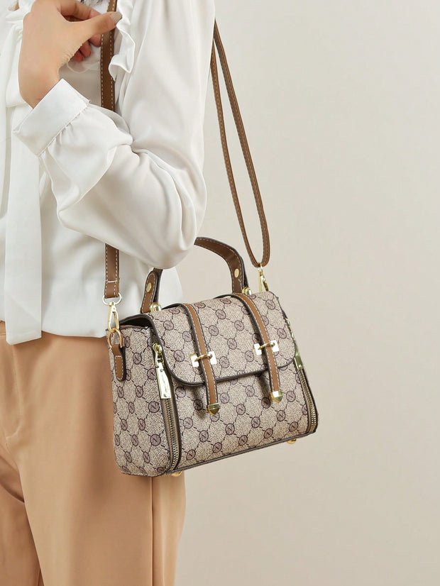 Old Money Chic: Fashion Pattern Handbag for Middle-Aged Women - Luxe Ladies Moda