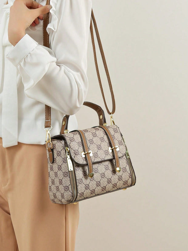 Old Money Chic: Fashion Pattern Handbag for Middle-Aged Women - Luxe Ladies Moda