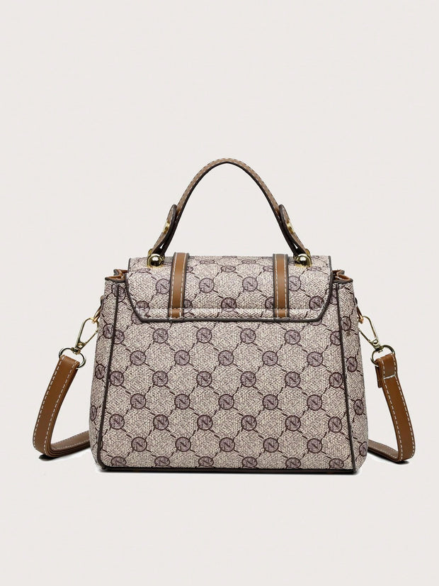Old Money Chic: Fashion Pattern Handbag for Middle-Aged Women - Luxe Ladies Moda