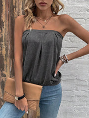 Women’s Strapless Top – Stretchy Tube Top for Casual or Layered Outfits - Luxe Ladies Moda