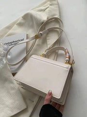 Bow Decor Mini Flap Square Bag – Lightweight Business Casual Purse - Luxe Ladies Moda