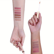Matte Nude Liquid Lipstick Set – Long-Lasting, Waterproof Pink & Brown Lipstick Bundle for Women - Luxe Ladies Moda