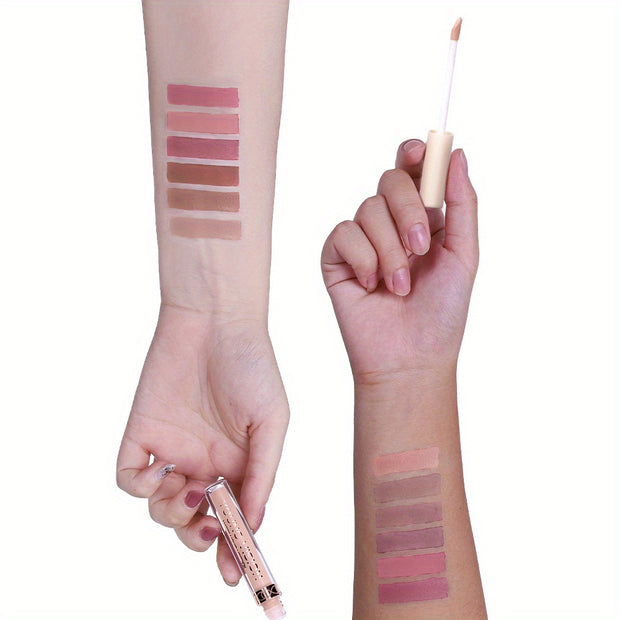 Matte Nude Liquid Lipstick Set – Long-Lasting, Waterproof Pink & Brown Lipstick Bundle for Women - Luxe Ladies Moda