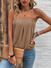 Women’s Strapless Top – Stretchy Tube Top for Casual or Layered Outfits - Luxe Ladies Moda