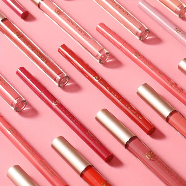 Lipstick and Lip Liner Set - Long-Lasting Color for Full, Defined Lips - Smooth Application - Essential Beauty Kit for Everyday & Special Occasions! - Luxe Ladies Moda