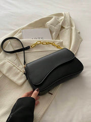 Minimalist Solid Color Shoulder Flap Bag, Classic Textured Crossbody Bag Purse For Women - Luxe Ladies Moda