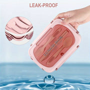 Bento Box for Adult, 1200 ML Lunch Containers for Adults, LeakProof Lunch Box with Utensils, BPA Free, 3 Compartment Bento Box Microwave Safe - Luxe Ladies Moda