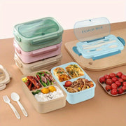 Bento Box for Adult, 1200 ML Lunch Containers for Adults, LeakProof Lunch Box with Utensils, BPA Free, 3 Compartment Bento Box Microwave Safe - Luxe Ladies Moda