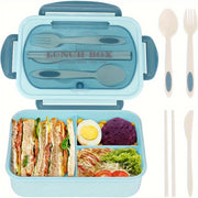 Bento Box for Adult, 1200 ML Lunch Containers for Adults, LeakProof Lunch Box with Utensils, BPA Free, 3 Compartment Bento Box Microwave Safe - Luxe Ladies Moda