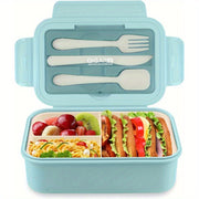 Bento Box for Adult, 1200 ML Lunch Containers for Adults, LeakProof Lunch Box with Utensils, BPA Free, 3 Compartment Bento Box Microwave Safe - Luxe Ladies Moda