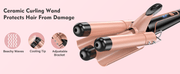 5-in-1 Waver Curling Iron Wand Set – Fast Heating 3 Barrel Hair Crimper for All Hair Types