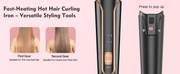 5-in-1 Waver Curling Iron Wand Set – Fast Heating 3 Barrel Hair Crimper for All Hair Types