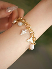 1pc Vacation Style Starfish & Shell Pendant Bracelet - Luxe Ladies Moda