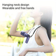 Portable Mini Handheld Fan - 5000mAh USB Rechargeable, Touch Control, 5-Speed Foldable Fan, LED Display, For Home, Office, Outdoor Hand Held/Desk/Neck Fan 3 In 1 Mini Fan With Base - Luxe Ladies Moda