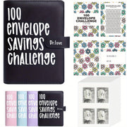 [Upgraded Version] 100 Envelope Savings Challenge Binder – Budget Planner & Money Organizer for Easy Budgeting - Luxe Ladies Moda