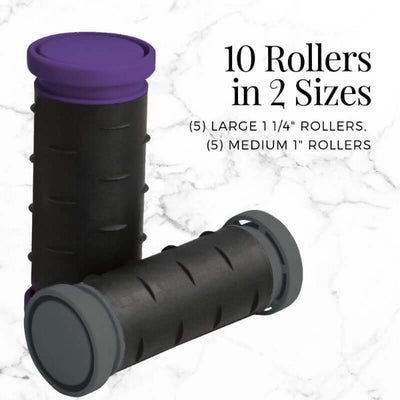 Travel Size 1.25" Ceramic Hot Hair Rollers – 10-Piece Compact Set with Anti-Static & Ionic Technology - Luxe Ladies Moda