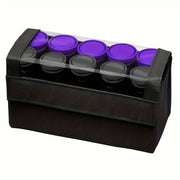 Travel Size 1.25" Ceramic Hot Hair Rollers – 10-Piece Compact Set with Anti-Static & Ionic Technology - Luxe Ladies Moda