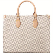 Elegant Designer Handbag for Women: Large Tote Purse with Top Handle and Shoulder Strap - Luxe Ladies Moda
