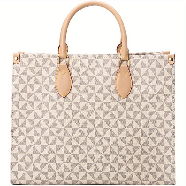 Elegant Designer Handbag for Women: Large Tote Purse with Top Handle and Shoulder Strap - Luxe Ladies Moda