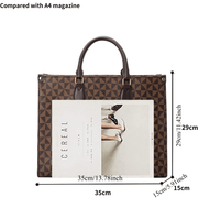 Elegant Designer Handbag for Women: Large Tote Purse with Top Handle and Shoulder Strap - Luxe Ladies Moda
