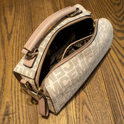 Designer Print Crossbody Bag, Women's Versatile Shoulder Handbag, Elegant Top Handle Purse - Luxe Ladies Moda