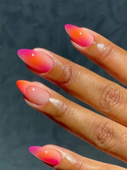 24pcs White French Tip False Press On Nails Short Length Full Cover Pink Nude White Fake Nails Set For Women Girls Nail Supplies - Luxe Ladies Moda
