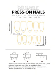 24pcs White French Tip False Press On Nails Short Length Full Cover Pink Nude White Fake Nails Set For Women Girls Nail Supplies - Luxe Ladies Moda