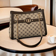 Retro printed shoulder bags, women’s chain handbags, classic luxury crossbody bags - Luxe Ladies Moda