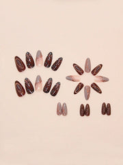 24pcs White French Tip False Press On Nails Short Length Full Cover Pink Nude White Fake Nails Set For Women Girls Nail Supplies - Luxe Ladies Moda