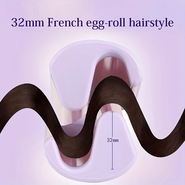 Multi-Style Curling Tongs for Beach Waves, Deep Waves, French Omelet, M & U-Shaped Curls, Everyday Styling - Luxe Ladies Moda