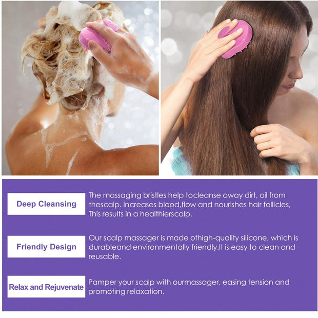 Revitalize Your Hair: Rosemary & Argan Oil Shampoo and Conditioner Set with Scalp Massager - Sulfate-Free, Biotin-Enriched Formula for Thicker, Healthier Hair - Luxe Ladies Moda