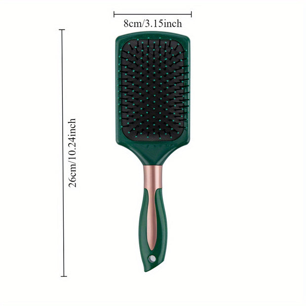 3PCS/ 1PCS Airbag comb massage comb, Hair Brush, Detangling Brush and Hair Comb Set for Men and Women, Great On Wet or Dry Hair, No More Tangle Hairbrush for Long Thick Thin Curly Natural Hair (green3PCS/ 1PCS) - Luxe Ladies Moda