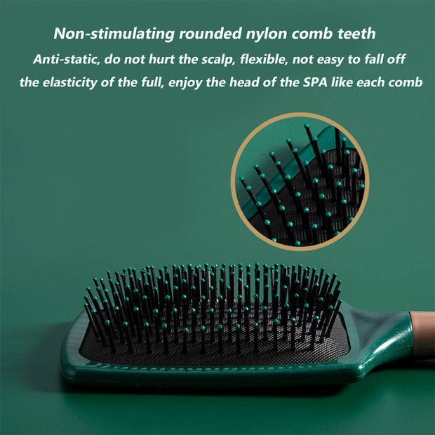 3PCS/ 1PCS Airbag comb massage comb, Hair Brush, Detangling Brush and Hair Comb Set for Men and Women, Great On Wet or Dry Hair, No More Tangle Hairbrush for Long Thick Thin Curly Natural Hair (green3PCS/ 1PCS) - Luxe Ladies Moda